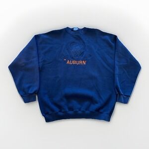 Vintage Auburn Tigers Sweatshirt Mens XL Navy Blue 90s Crewneck Pullover